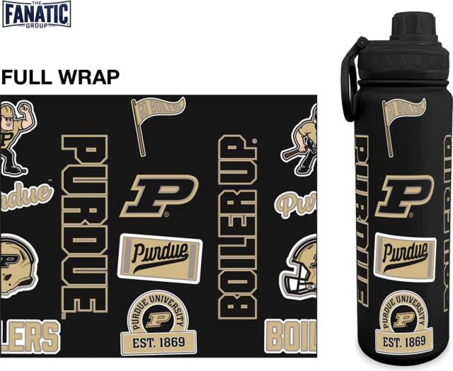 Purdue Boilermakers 24 oz. Full Wrap Bottle