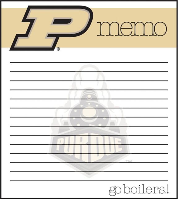 Purdue Boilermakers Memo Pad 2 Pack