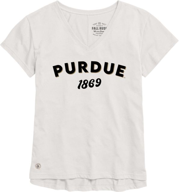 Purdue Boilermakers Womne's V-Neck Short Sleeve T-Shirt