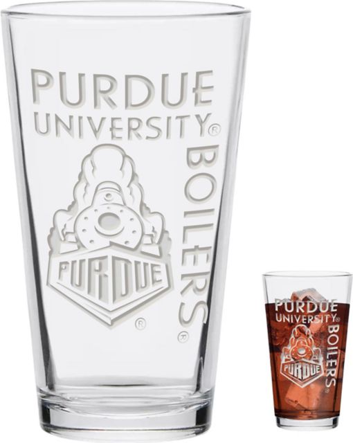 Purdue University Boilermakers Engraved Glass