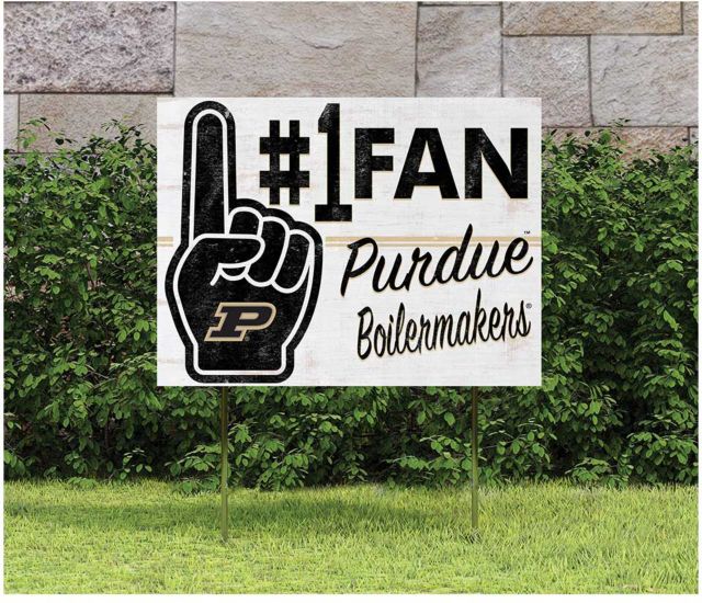 Purdue Boilermakers 18x24 #1 Fan Lawn Sign