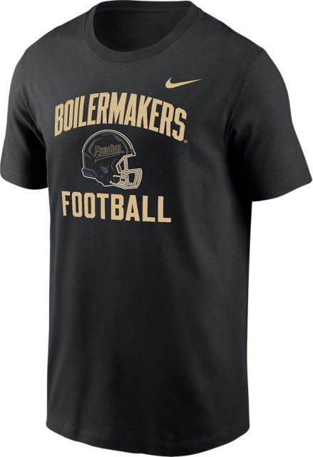 Purdue University Football Script Helmet Short Sleeve T-Shirt