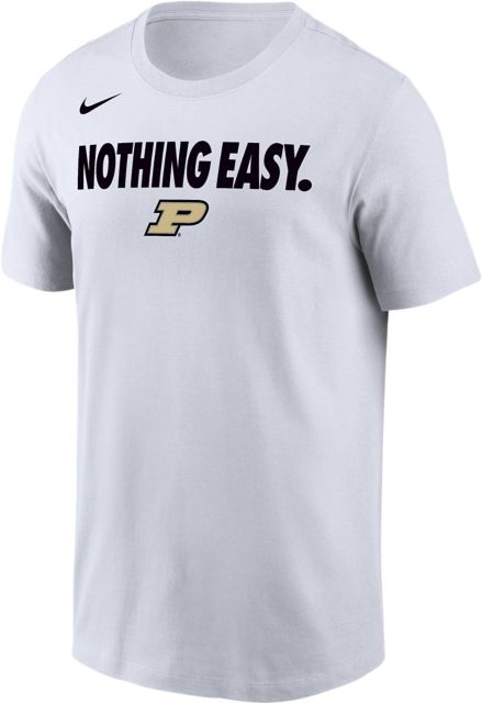 Purdue Boilermakers Basketball Nothing Easy 2025 Bench Short Sleeve T-Shirt