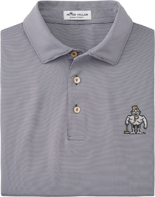 Purdue Boilermakers Original Purdue Pete Logo Stripe Polo