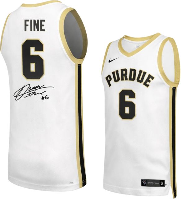 Purdue Boilermakers Men's Basketball Autographed Replica Jersey A FINE