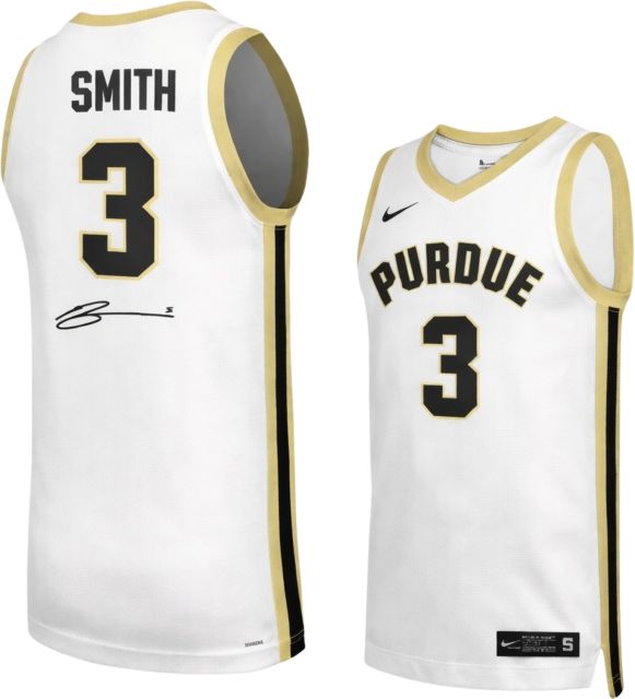 Purdue Boilermakers Men's Basketball Autographed Replica Jersey B SMITH