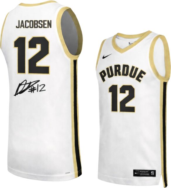 Purdue Boilermakers Men's Basketball Autographed Replica Jersey D JACOBSEN