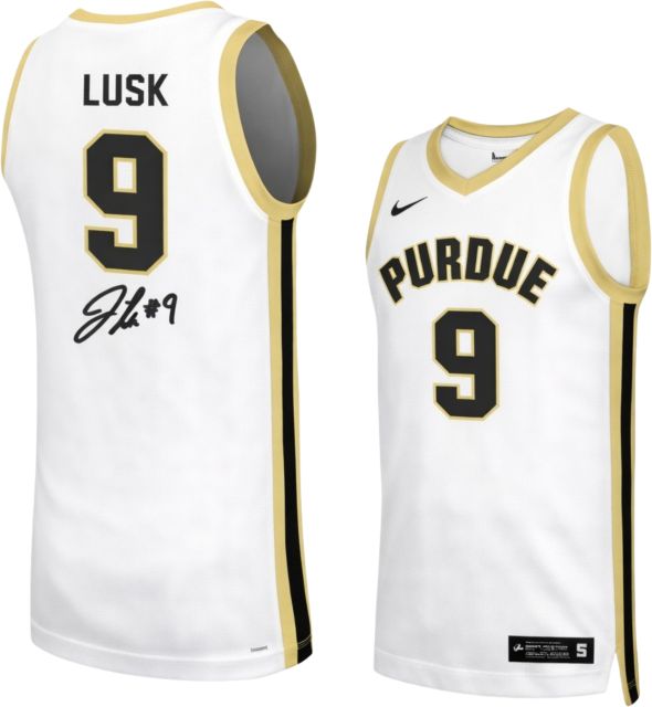 Purdue Boilermakers Men's Basketball Autographed Replica Jersey J LUSK