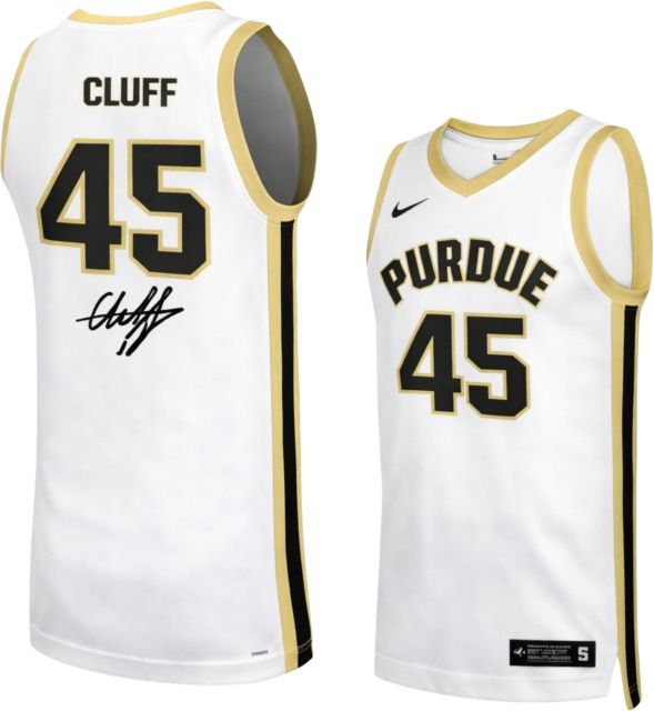 Purdue Boilermakers Men's Basketball Autographed Replica Jersey O CLUFF