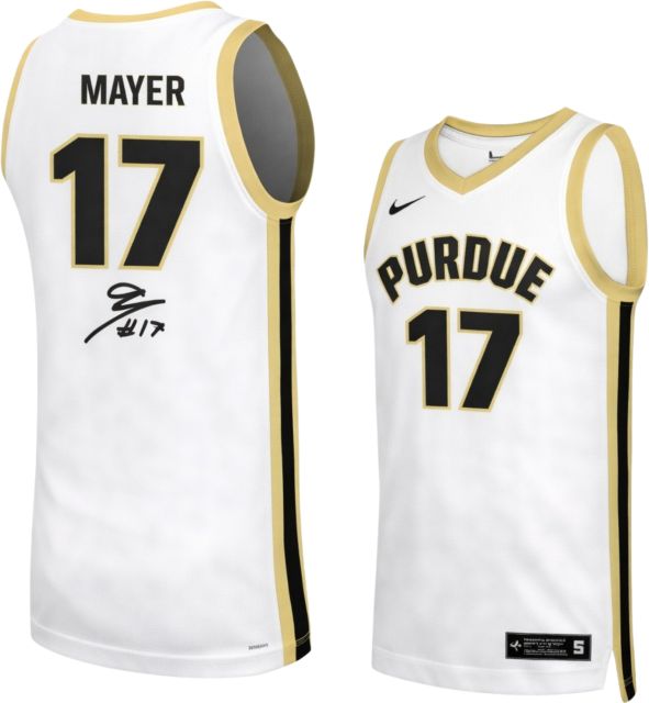 Purdue Boilermakers Men's Basketball Autographed Replica Jersey O MAYER