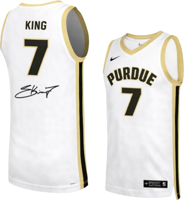 Purdue Boilermakers Men's Basketball Autographed Replica Jersey S KING