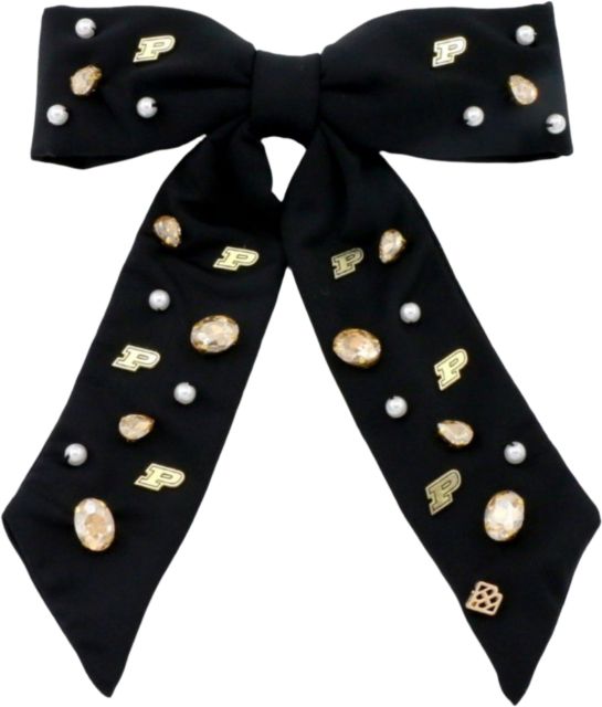 Purdue Boilermakers Black Bow Barrettedue
