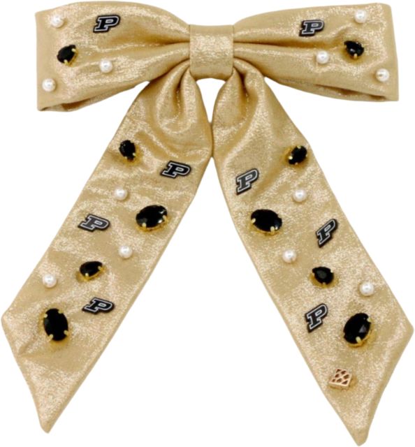 Purdue Boilermakers Gold Bow Barrette