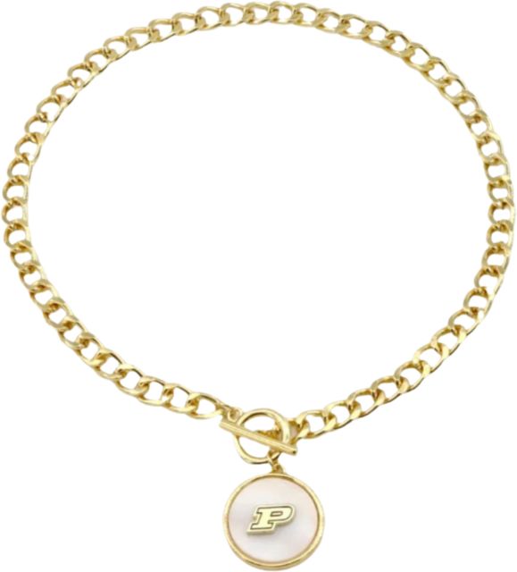 Purdue Boilermakers Pearl Pendant Necklace