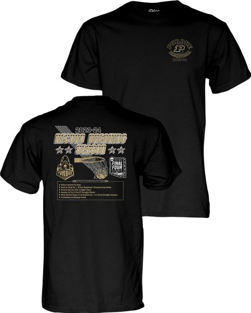 Purdue Boilermakers Basketball 2024 Final Four Short Record Breaking Season Sleeve T-Shirt