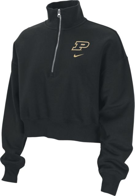 Purdue Boilermakers Women's Cropped 1/4 Zip