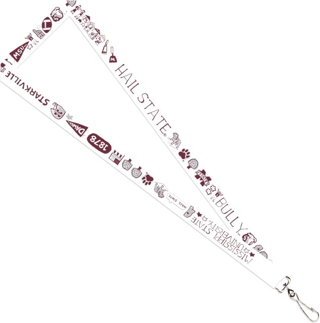 Mississippi State Bulldogs Julia Gash 3-4'' Satin Lanyard