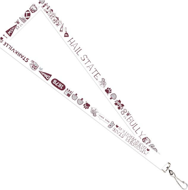 Mississippi State Bulldogs Julia Gash 3-4'' Satin Lanyard