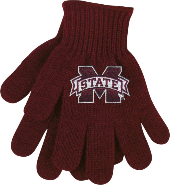 Mississippi State Bulldogs Youth Knit Tailgate Gloves