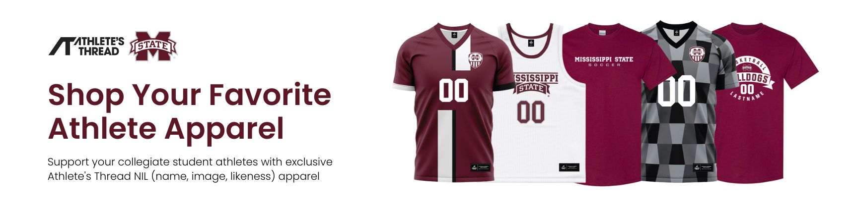Mississippi State Athletes Thread NIL Product Banner