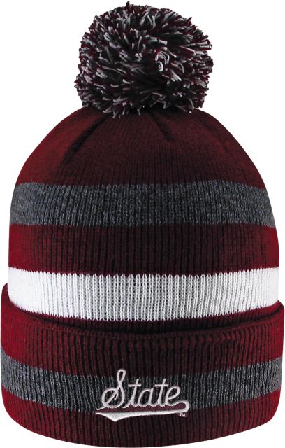 Mississippi State Bulldogs Cuff Pom Knit Hat