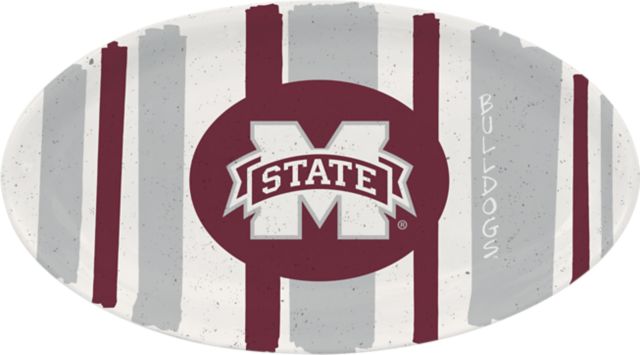 Mississippi State Bulldogs Small Oval Shaped Platter