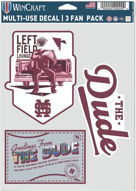 Mississippi State Bulldogs 3 Pack Fan Decals
