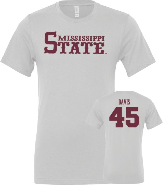Mississippi State Bulldogs Baseball T-Shirt Tyler Davis - 45