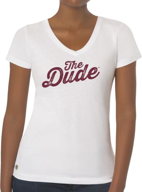 Mississippi State Bulldogs The Dude Women's V-Neck T-Shirt