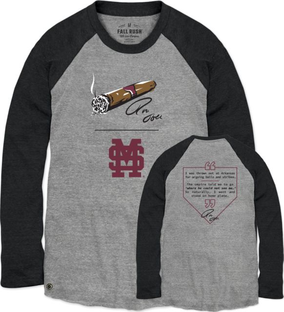 Mississippi State Bulldogs Ron Polk The Dude Baseball T-Shirt