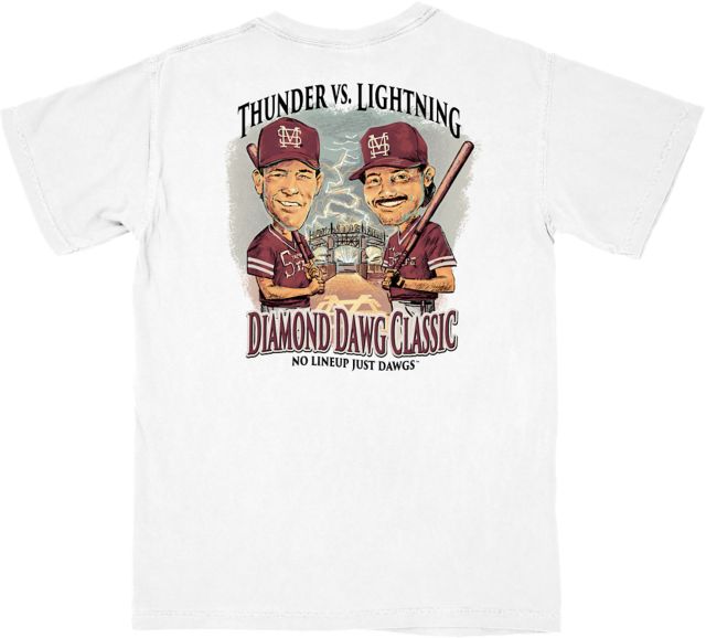 Mississippi State Bulldogs Baseball Diamond Dawg Classic Thunder vs. Lightning Short Sleeve T-Shirt