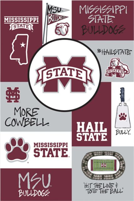 Mississippi State Bulldogs Icon Garden Flag