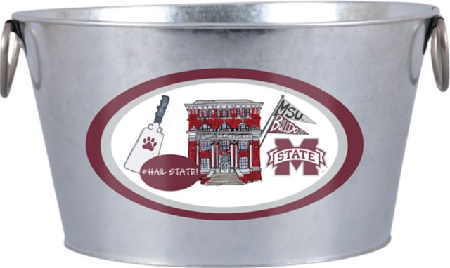 Mississippi State Bulldogs Metal Beverage Bucket