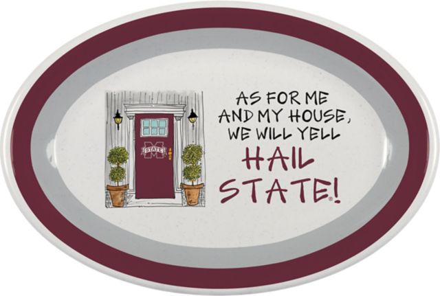Mississippi State Bulldogs Large Oval Shaped Platter