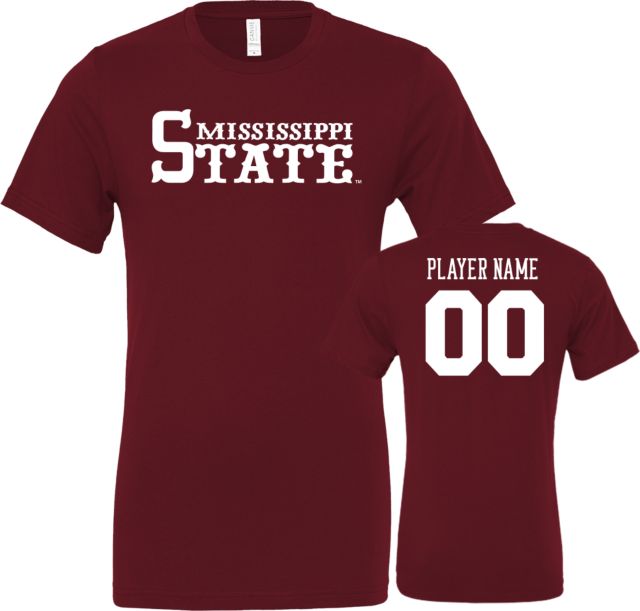 Mississippi State Bulldogs Baseball Player Name Short Sleeve T-Shirt - ONLINE ONLY