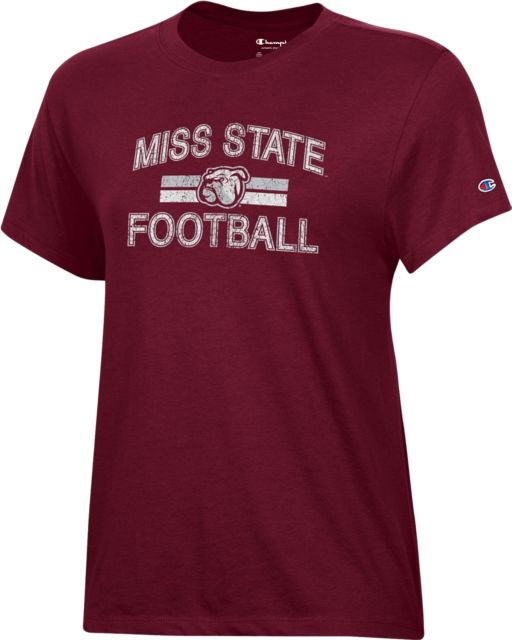 Mississippi State Bulldogs Women's Football Short Sleeve T-Shirt