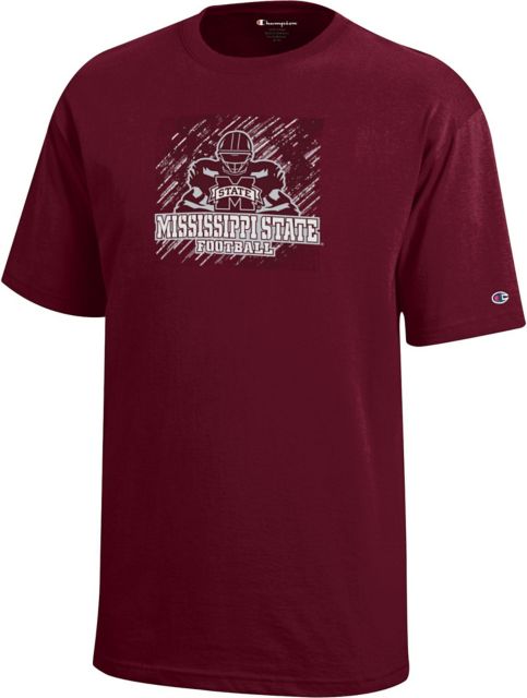 Mississippi State Bulldogs Youth Football Short Sleeve T-Shirt