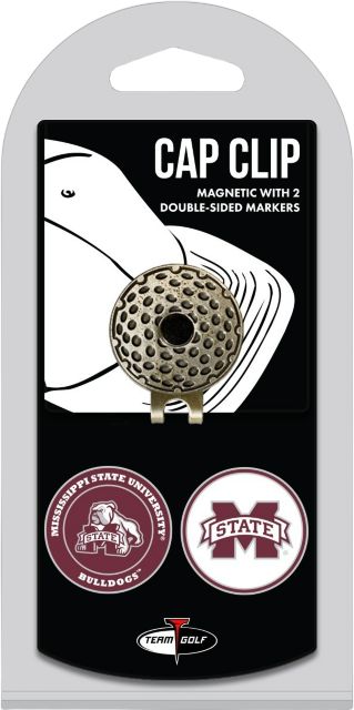 Mississippi State Bulldogs Golf Cap Clip and Ball Marker Set