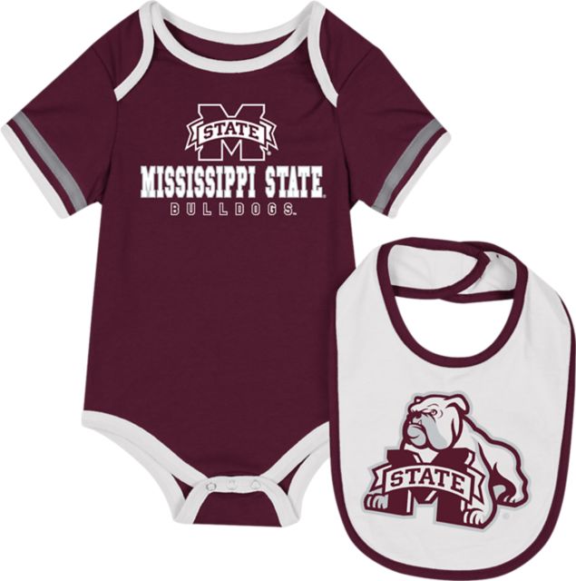 Mississippi State Bulldogs Infant's Bodysuit Bib Set