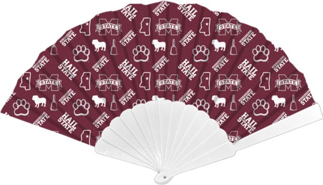 Mississippi State Bulldogs Folding Plastic Hand Fan