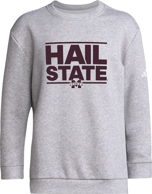YTH FLEECE CREW MS/MGREY/YXS/.
