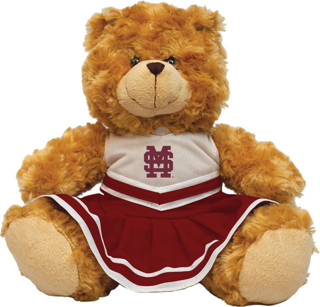 Mississippi State University 12'' Bulldogs Cheerleader Bear