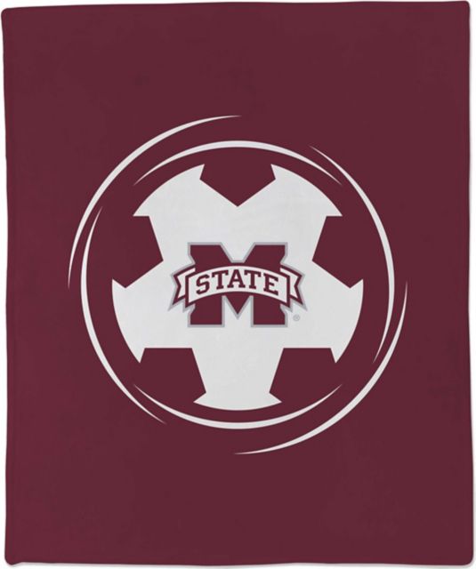 Mississippi State Bulldogs Soccer 50x60 Throw Blanket