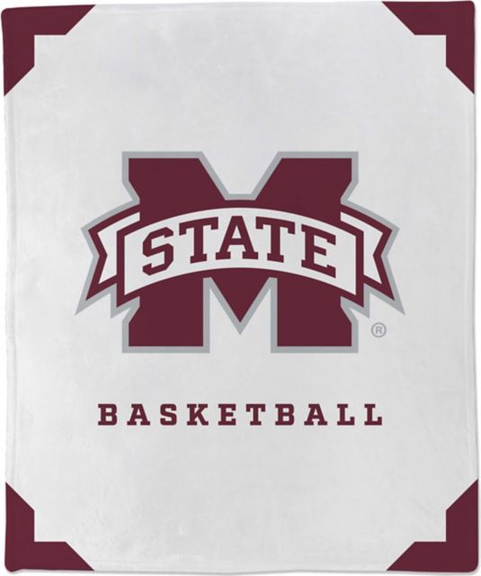 Mississippi State Bulldogs 50x60 Basketball Throw Blanket