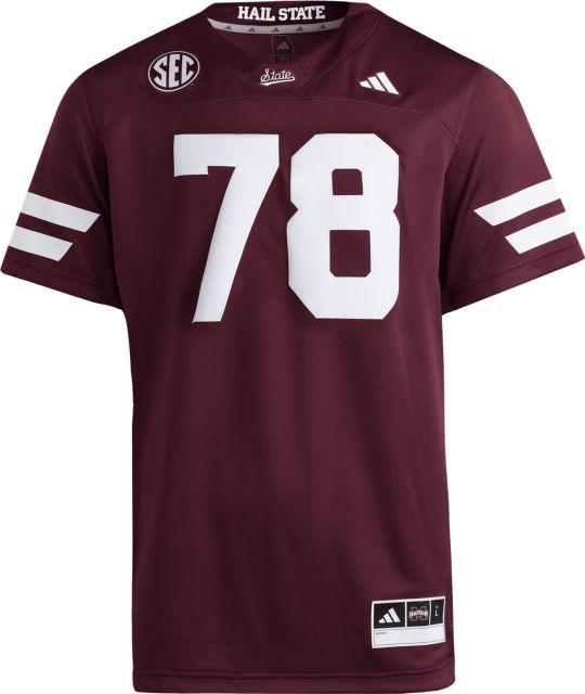Mississippi State Bulldogs Football #78 Premiere Home  Replica Jersey