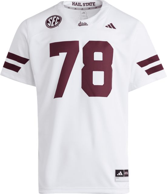 Mississippi State Bulldogs Football #78 Premiere Away Replica Jersey