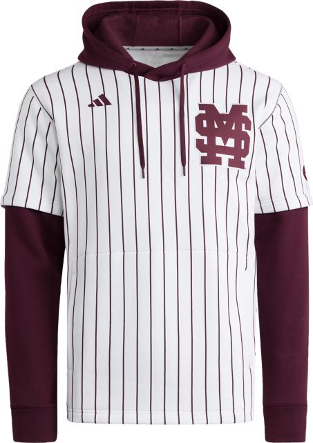 Mississippi State Bulldogs Baseball Jersey Hooded Sweatshirt
