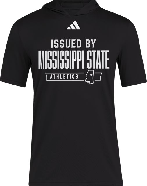 Mississippi State Bulldogs Training Hooded Short Sleeve T-Shirt