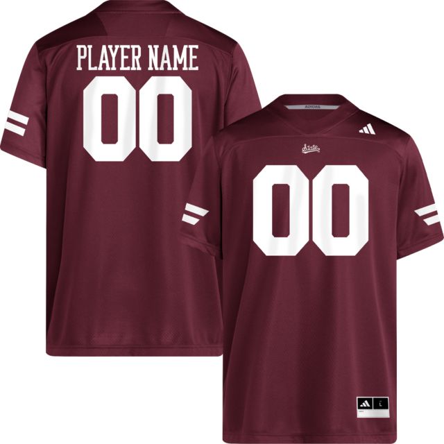 Mississippi State Bulldogs Football adidas Player Name Replica Jersey