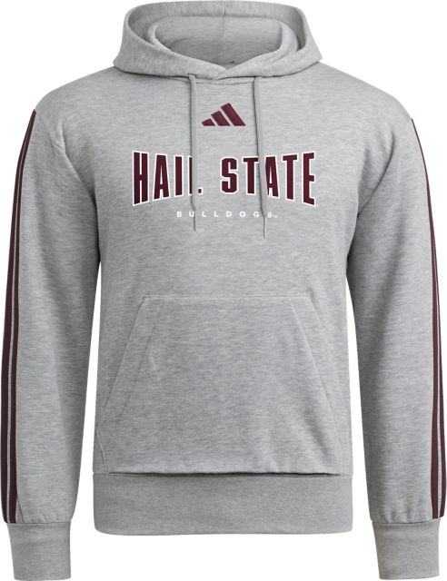 Mississippi State Bulldogs 3 Stripe Crewneck Sweatshirt